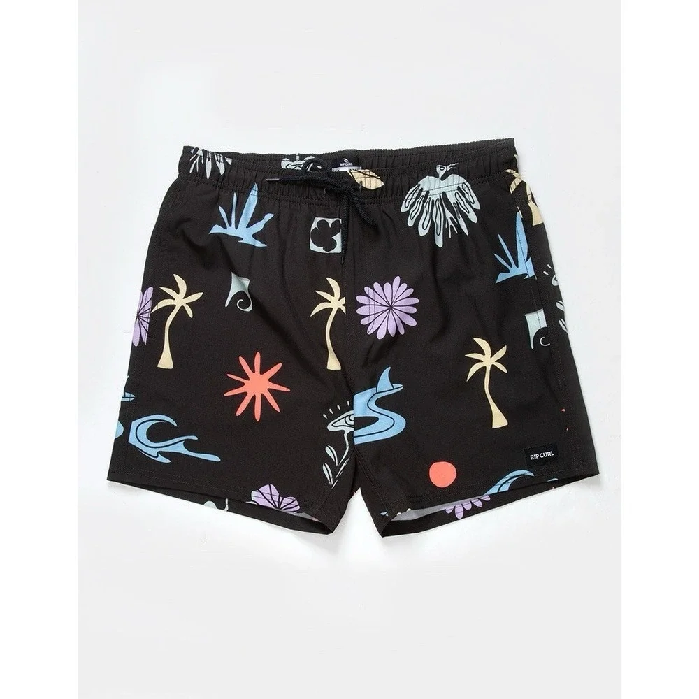 RIP CURL Men's Tropical Daze Volley Swim Shorts Lined Pockets NWT Unopened 2XL